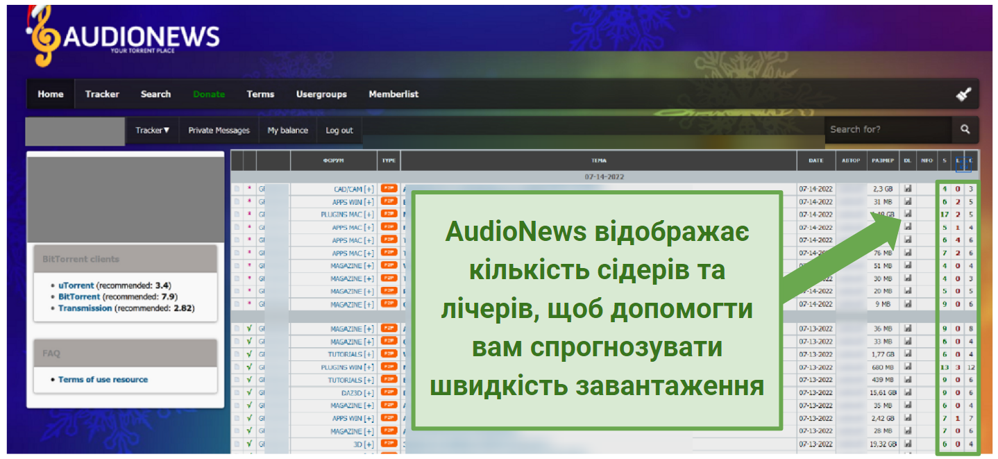 Picture of AudioNews search engine